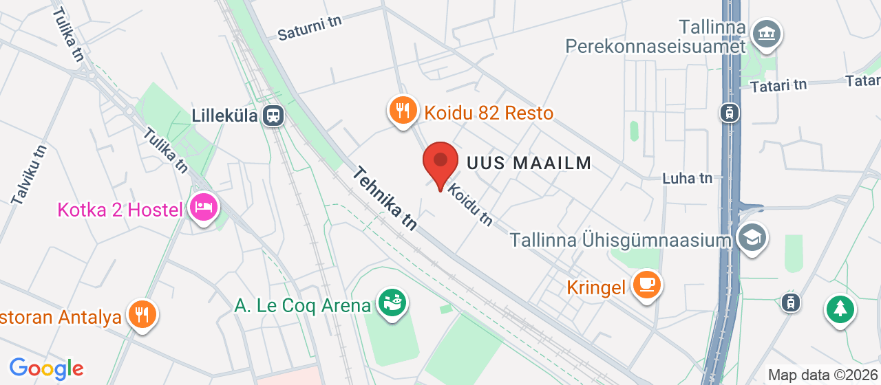 Kaart: Koidu tn 92, Kesklinn